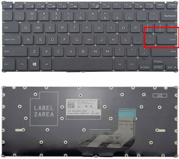 Repuesto de teclado Teclado Laptop Dell Inspiron 11 3000 Series P25T, sin backlit, envios gratis, somos Provetec Venezuela